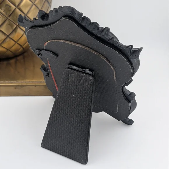 Natural Asymmetrical Kentucky Agate Cabochon- Desk Wall Miniature Small Framed A - Picture 3 of 3